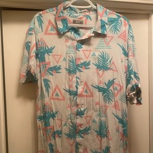 Men’s RSVLTS brand button down Hawaiian shirt xl
